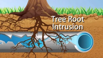 Tree root intrusion